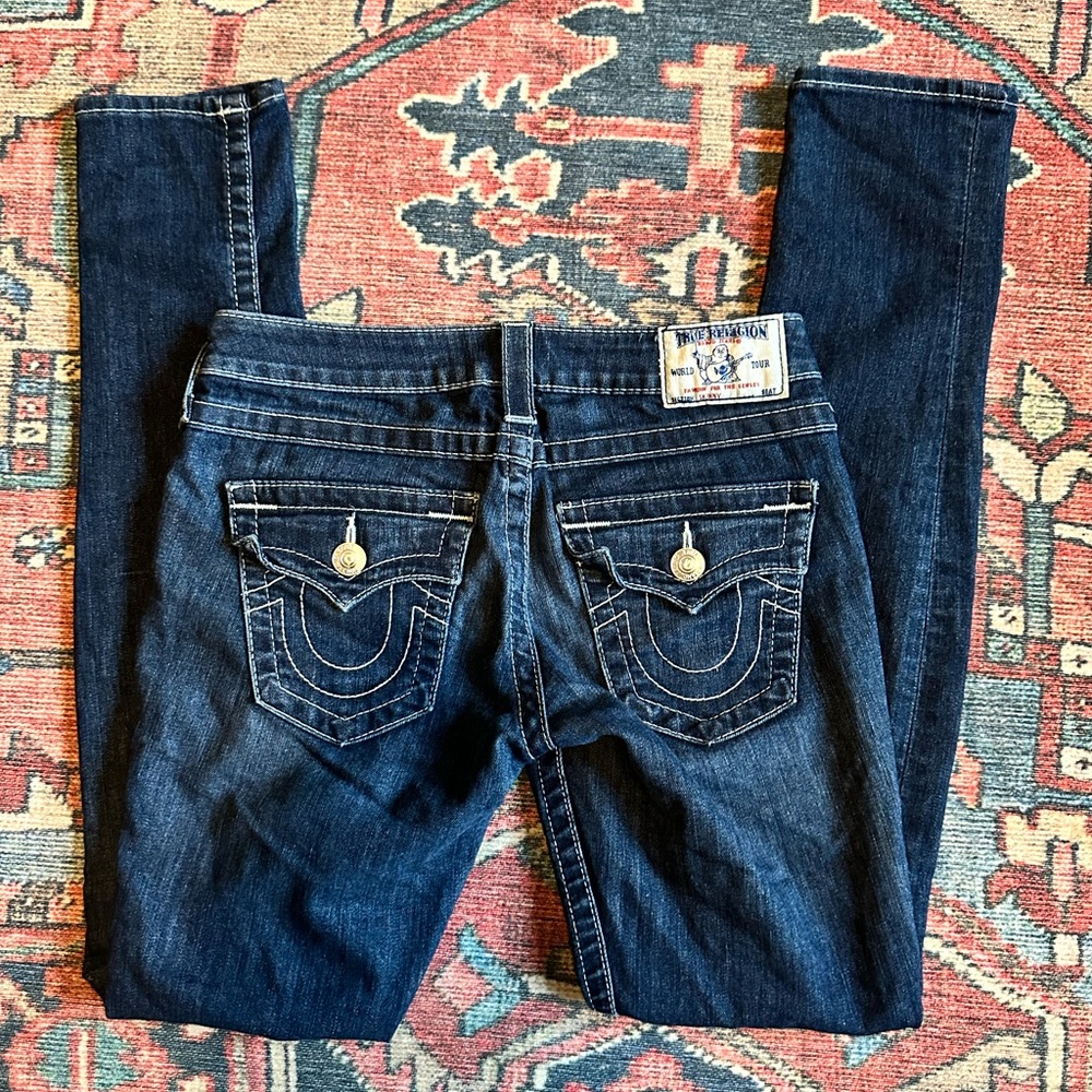 True Religion Dark Blue Skinny Jeans